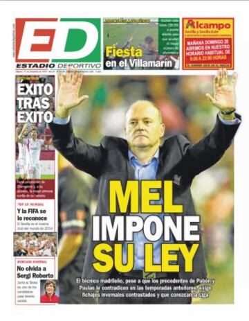 Portadas de la prensa deportiva