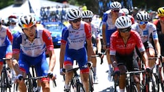David Gaudu y Nairo Quintana en la etapa 18 del Tour de Francia