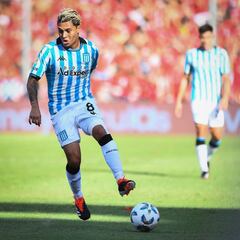 Juanfer Quintero, clave en triunfo de Racing en el clásico de Avellaneda