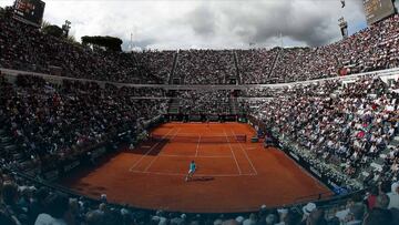 Pista central del Masters 1000 de Roma.