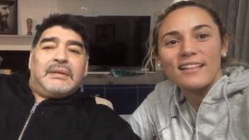 Diego Maradona, entre los rumores de crisis con su pareja y los bulos sobre su estado de embriaguez.