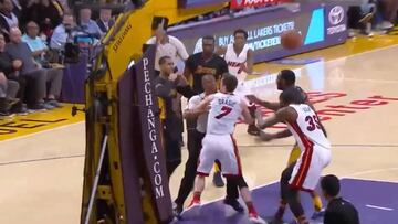 Salvaje pelea en el Lakers - Heat: ?Dragic y Clarkson enloquecieron!