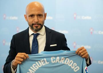 Presentaci¨®n de Miguel Cardoso como nuevo entrenador del Real Club Celta de Vigo.