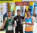 Javi Guerra e Irene Pelayo, campeones nacionales de maratón