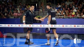 Belasteguín felicita a Coello.