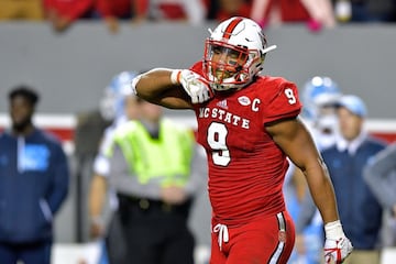 Con el pick global número 2, los New York Giants eligen a... Bradley Chubb, ala defensiva de N.C. State.