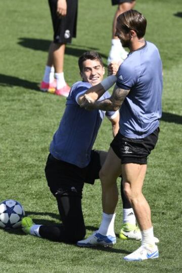 Último entrenamiento del Real Madrid antes del derbi