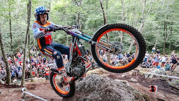 Toni Bou, con la Honda en el TrialGP de Estados Unidos.