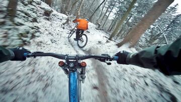 MTB POV v&iacute;deo nieve