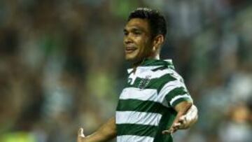 Teo Gutiérrez celebra su gol ante Benfica en la final de la Supercopa de Portugal.
