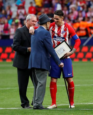 Fernando Torres con Manuel Brinas, su descubridor. 