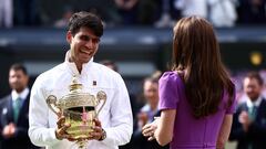 Carlos Alcaraz defeated Novak Djokovic to become the men’s’ singles champion at The Championships for the second year in a row.