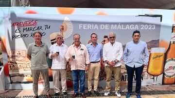 Tradicional visita del Málaga por la Feria.