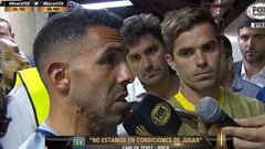 Tevez: "¡Es una vergüenza! ¡Que le den la Copa a River y listo!"