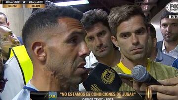 Tevez: "¡Es una vergüenza! ¡Que le den la Copa a River y listo!"