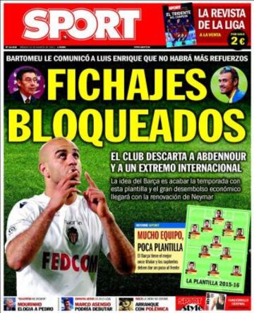 Portadas de la prensa deportiva