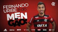 Flamengo confirma la contratación de Fernando Uribe