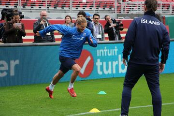 Así se vivió el entrenamiento de Islandia para enfrentar al Tri