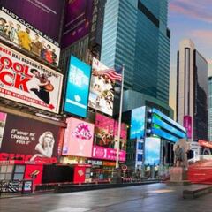 Así luce en tiempo real Times Square, con la pandemia del coronavirus COVID-19