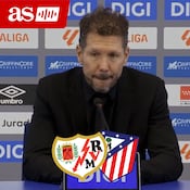 Simeone, rueda de prensa tras el Rayo Vallecano 3 - Atético de Madrid 0
