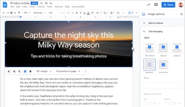 Documentos de Google te dejará poner el texto en imágenes como lo hace Word