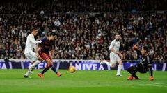 As&iacute; marc&oacute; Luis Su&aacute;rez el cuarto gol del Barcelona.