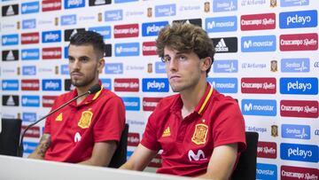 Ceballos y Odriozola, en la concentración de la Selección española Sub-21. Podrían coincidir en el Madrid.
