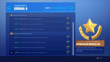 Fortnite Battle Royale: desaf&iacute;os de la Semana 6 de la Temporada 9