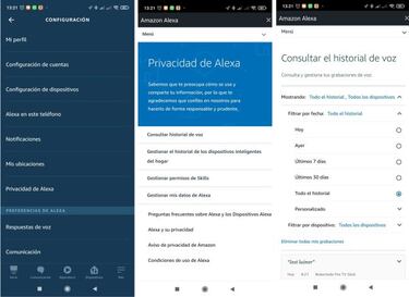 ¿Te preocupa la privacidad? Así puedes eliminar todas tus conversaciones con Alexa