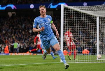 1-0. Kevin De Bruyne celebra el primer gol.