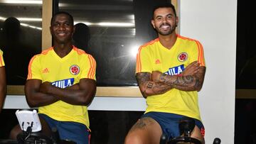 Cristian Zapata y Edwin Cardona