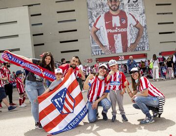 El Atleti celebra el Día del Niño en el Metropolitano