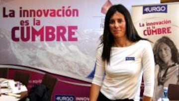 Edurne Pasaban, en su comparecencia.