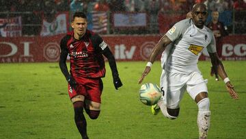 Mirandés y Sporting firman tablas bajo la lluvia y el barro