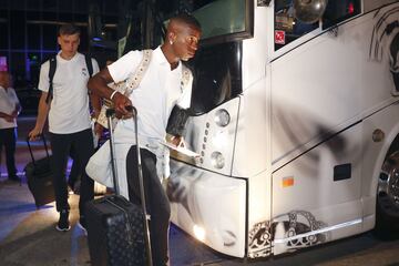 La llegada del Real Madrid a su hotel en Miami