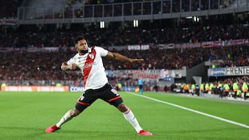 Miguel Ángel Borja habló sobre la competencia en el ataque de River Plate y recibió elogios tras su gol ante The Strongest por Copa Libertadores.