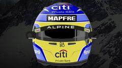 El casco de Alonso para 2021.