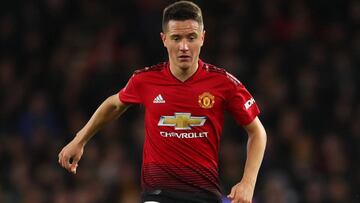 El centrocampista español del Manchester United, Ander Herrera, durante un partido.