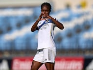 04/10/25 FUTBOL FEMENINO
PARTIDO PRIMERA DIVISION
REAL MADRID - BADALONA
1-0 GOL LINDA CAICEDO ALEGRIA