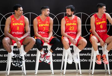 Sebas Saiz, Jaime Fernández y Sergio Llull. 
 