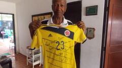 Don Prudencio le dio la bendición de la suerte a Jeison Murillo