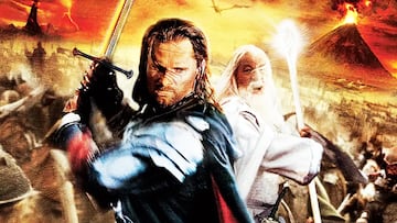 el señor de los anillos el retorno del rey viggo mortensen aragorn gandalf ian mckellen