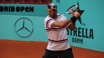 Del Potro trabaja con normalidad y sí jugaría el Madrid Open