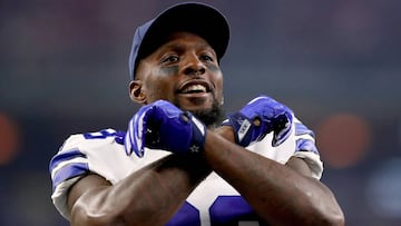 (FILES) In this file photo taken on September 25, 2016 Dez Bryant #88 of the Dallas Cowboys looks on before a game between the Dallas Cowboys and the Chicago Bears at AT&amp;T Stadium  in Arlington, Texas.   
 Dez Bryant, a star receiver for eight seasons