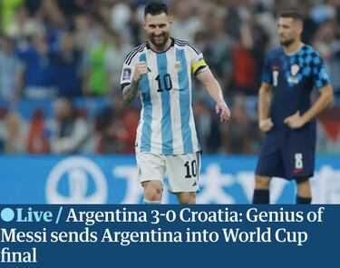 “Messi inspira a su nación”