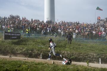 Espectacular accidente de Quentin Gilbert en el Rally de Portugal