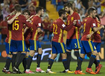 2-0. Isco celebró el segundo gol.