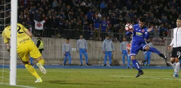 Felipe Mora anot&oacute; el descuento para los azules.