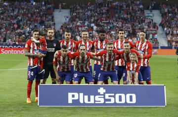 Equipo del Atlético de Madrid.