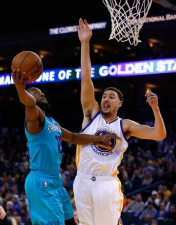 Kemba Walker y Klay Thompson.